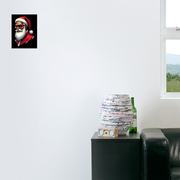Cool African American Santa by UrbanLifeApparel
